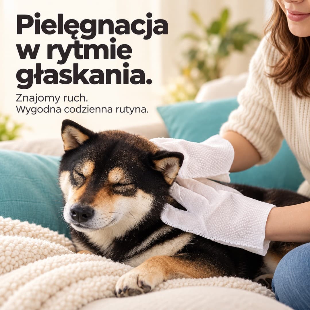 PawFresh — rękawice do mycia psa bez kąpieli